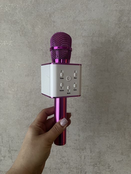 Микрофон Star voice q9 pro рожевий бездротовий