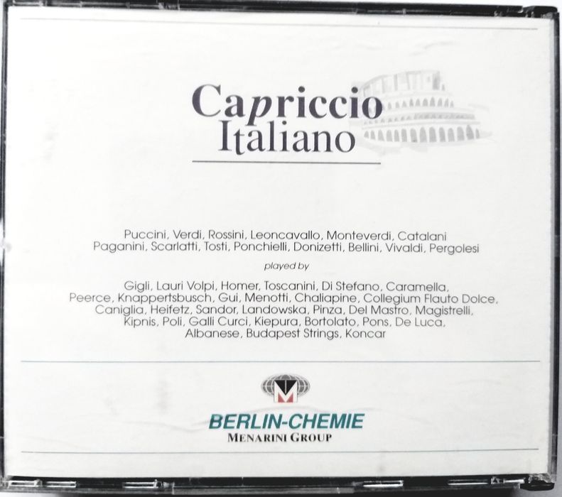 Carpaccio Italiano 1998r 2CD Puccini Verdi Rossini Paganini Pergolesi
