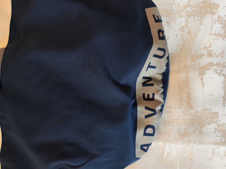 Casaco Impermeável azul e Cinza para Cão, Tamanho L