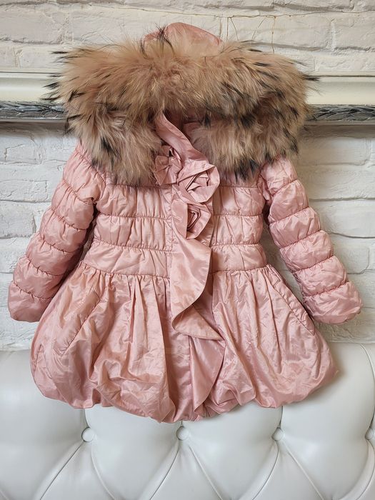 Зимова куртка з натур. хутром lady diamond + штани- комбінезон wojcik