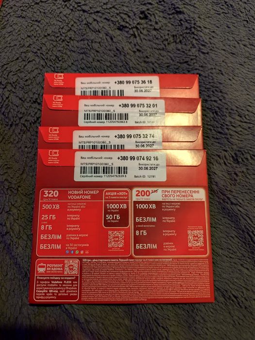 Водафон стартовий пакет 2025