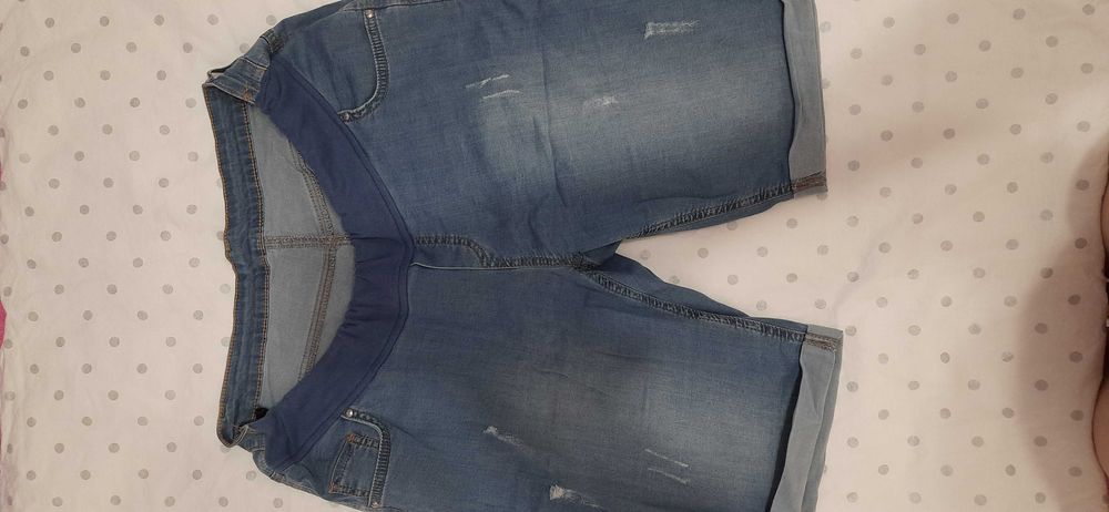 Джинсовые шорты для беременных.