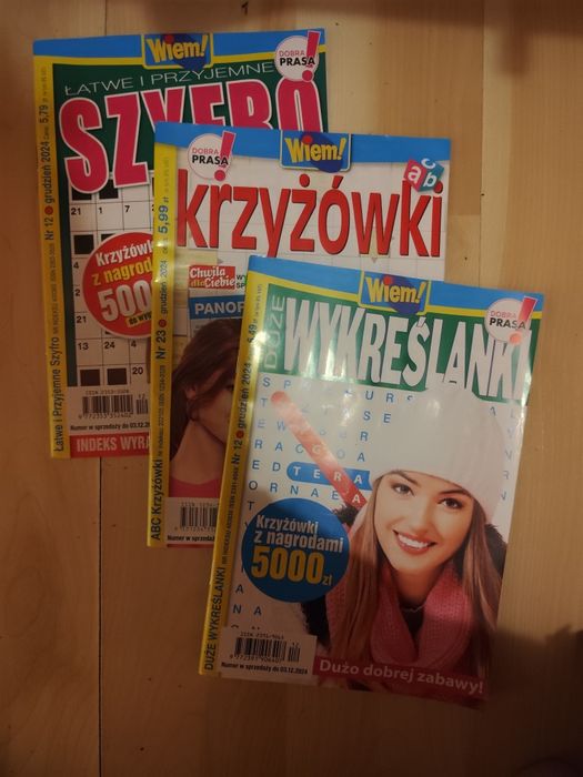 Krzyżówki Lipiec,Październik, Grudzień 2024