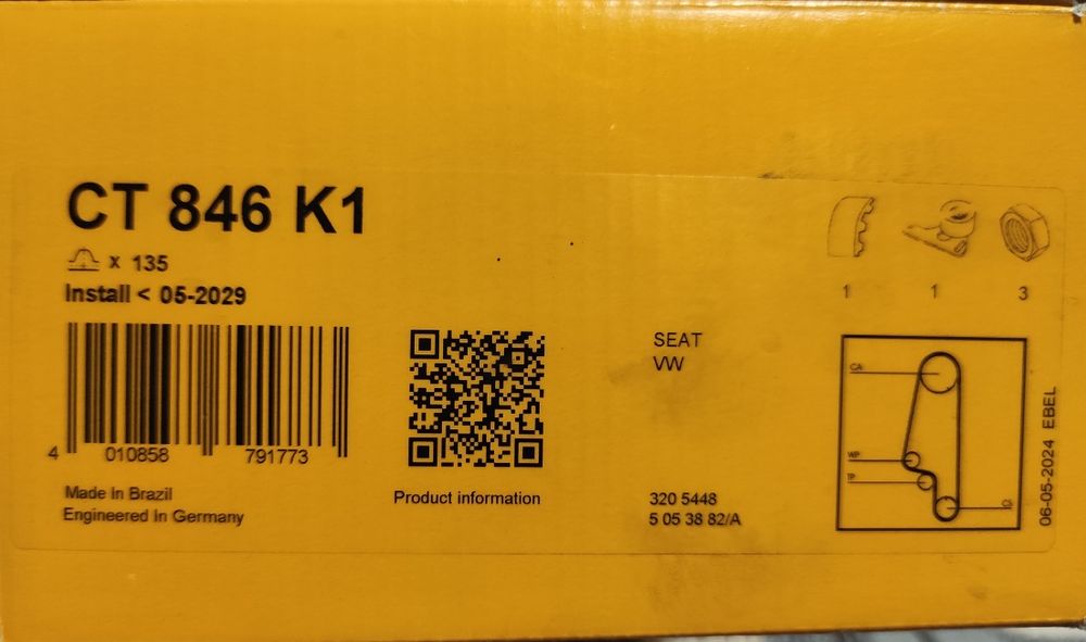 Комплект ГРМ Continental CT 846 K1 — новий
