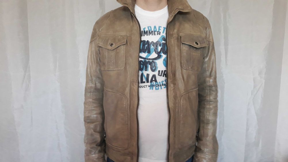 шкіряна куртка 50 розмір Mainpol