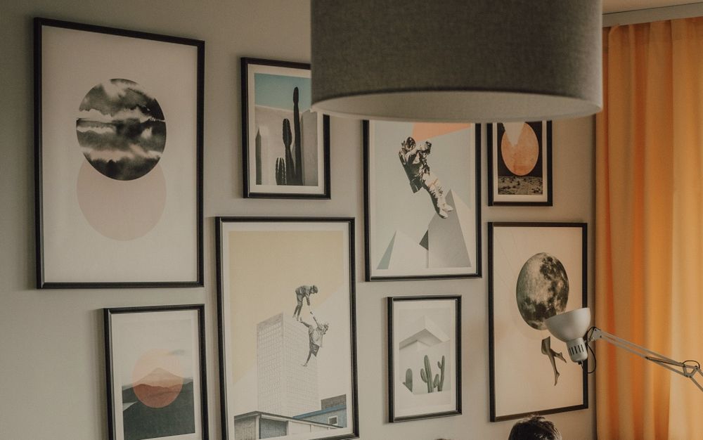 Zestaw ramek IKEA KNOPPANG  z plakatami