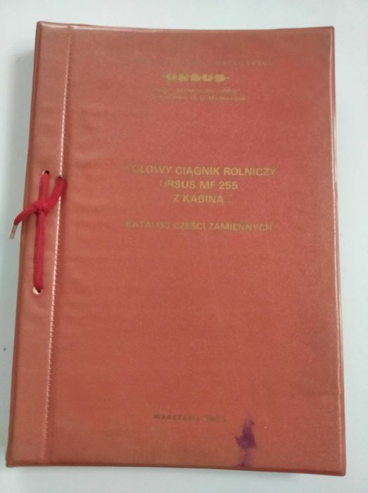 Katalog części zamiennych MF 255 z kabiną komfortową