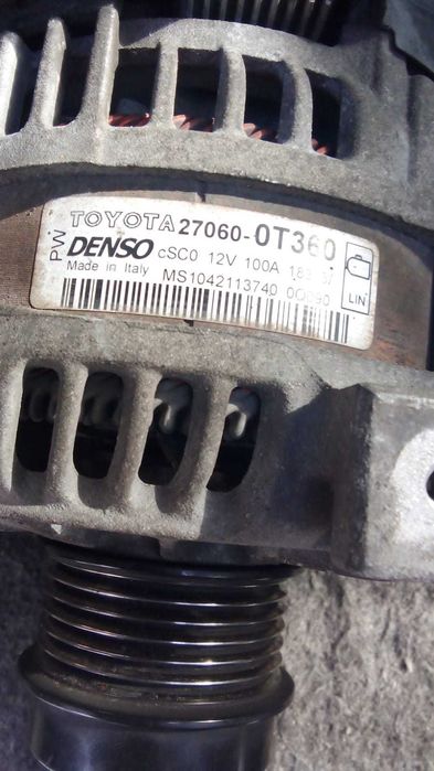 Оригинальный генератор Toyota 27060-0T360 (Denso 100A)