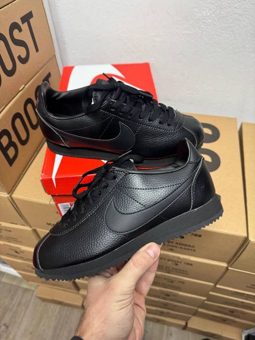 36-45 Nike Cortez Black Leather