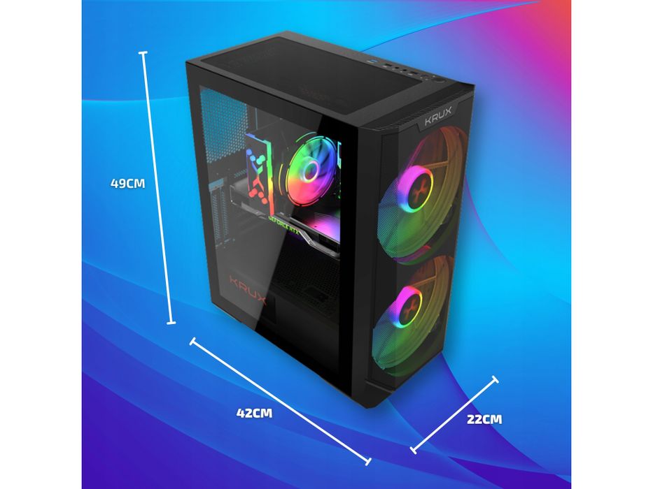 komputer gamingowy bsg striker v2 i7 16gb ddr3 ssd1tb rtx3050 win10pro