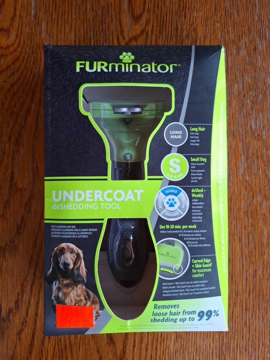 FURminator - Szczotka do wyczesywania podszerstka - Pies długowłosy Small "S"