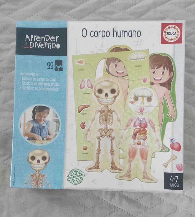 Puzzle O Corpo Humano NOVO - Coleção Aprender é divertido