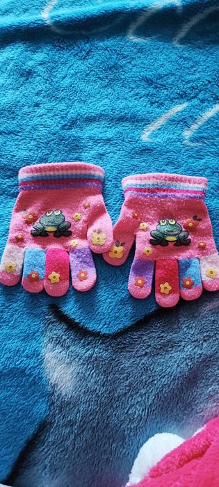 Bardzo kolorowe rekawiczki