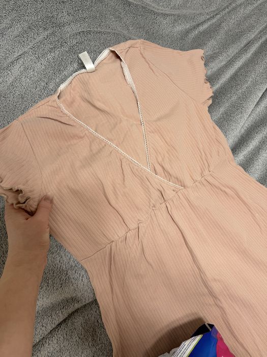 Нічна сорочка в пологовий для годування ХЛ розмір + урологічні трусики