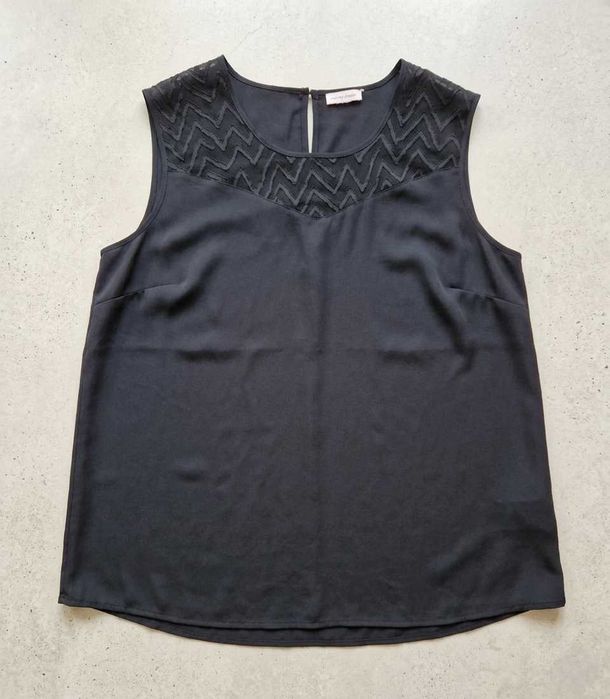 Elegancka czarna bluzka Maria Bellest 54 7XL Plus Size