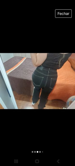 Calças pretas tamanho 34 XS. Everyday jeans. Novas!!