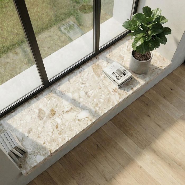 Parapet aglomarmur Botticino 4cm/ 4 sztuki