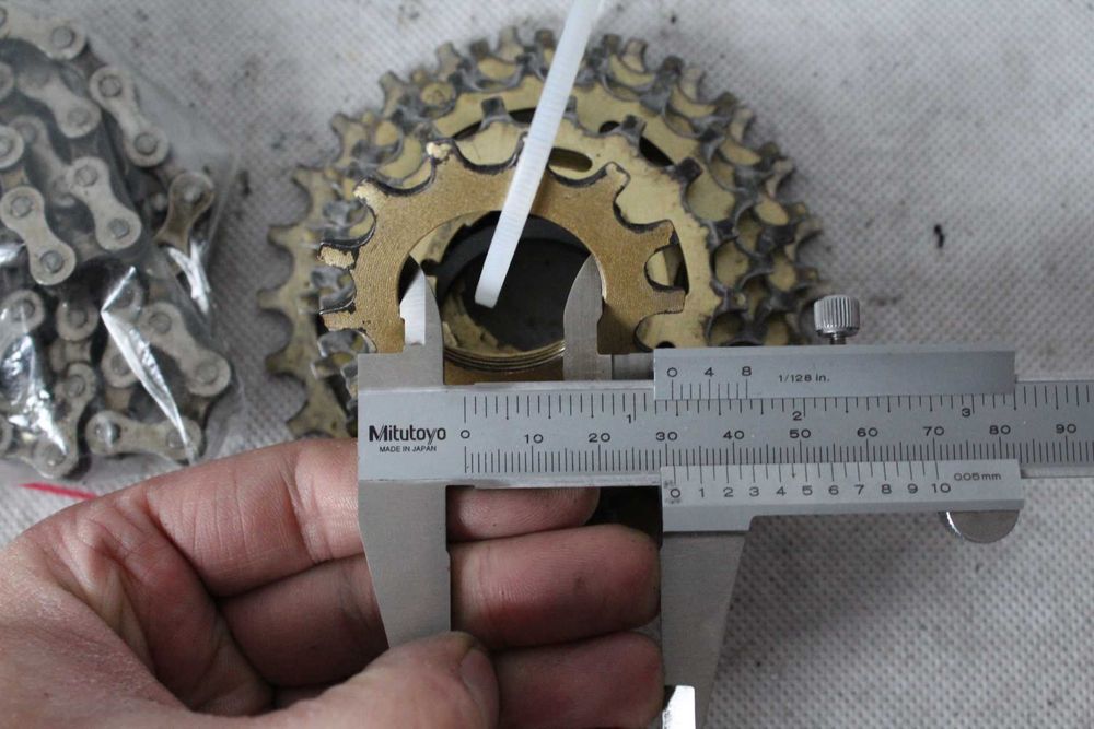 zębatka shimano UNIGLIDE 6s shimano dura-ace + łańcuch sedis da7