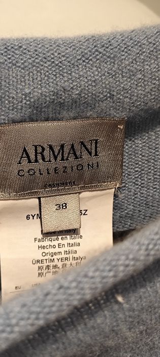Armani Collezioni sweter top kamizelka 100% kaszmir