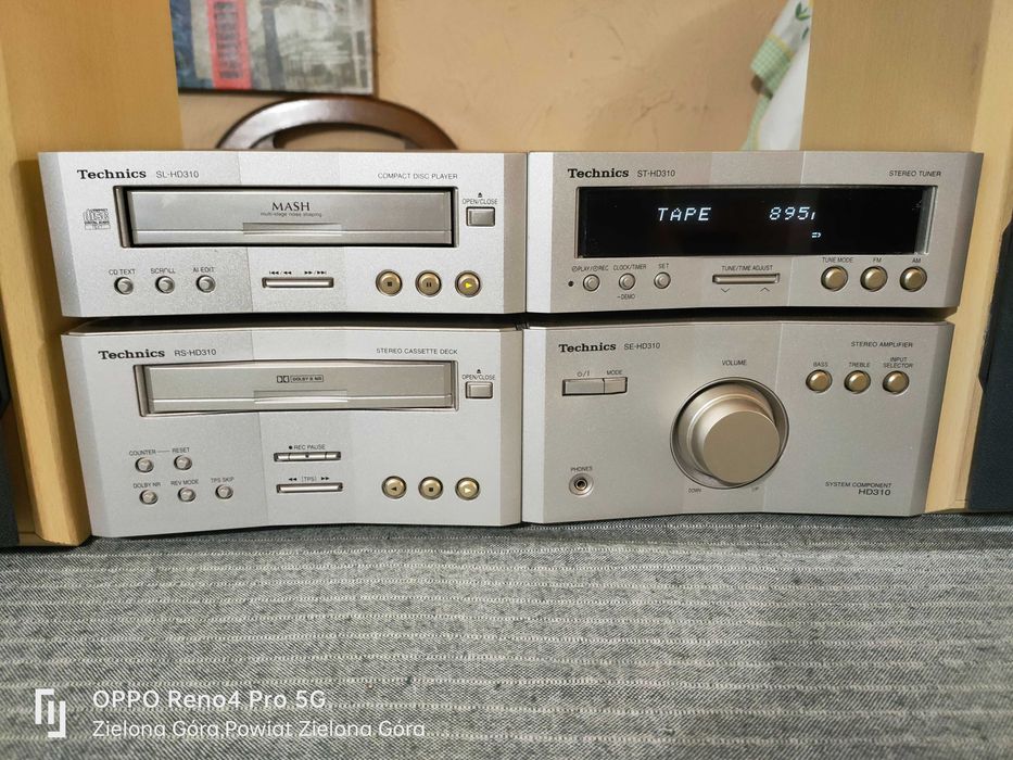 TECHNICS 100% Sprawny Mini Zestaw Audio Stereo Seria HD310 brak pilota