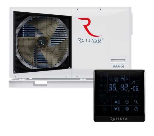 Pompa Ciepła ROTENSO Windmi 6 kW Monoblok Grzanie do-25°C woda do 62°C
