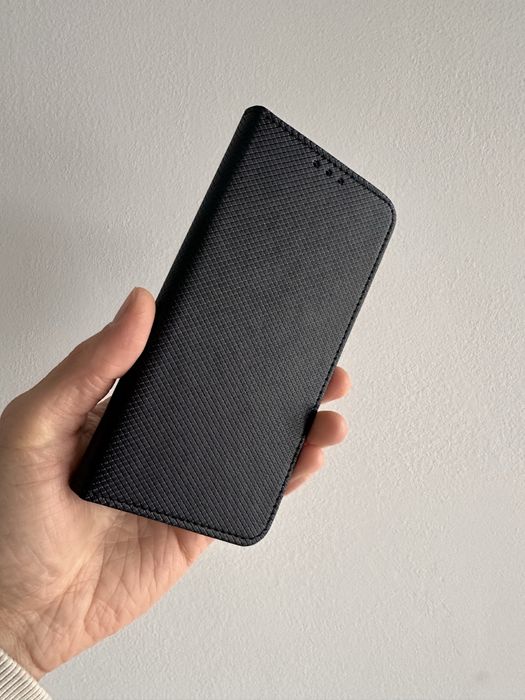 Etui z klapką zamykane czarne do SAMSUNG GALAXY S21 FE