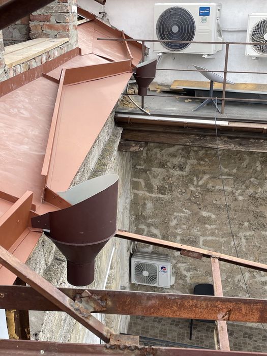 Колпаки, воронки, желоба