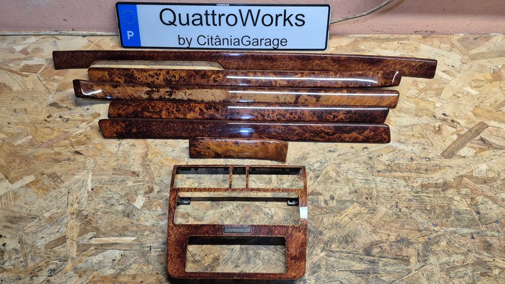 AUDI A4 B5(8D)-Frisos madeira- RAIZ DE NOGUEIRA -RAROS: Versão de LUXO