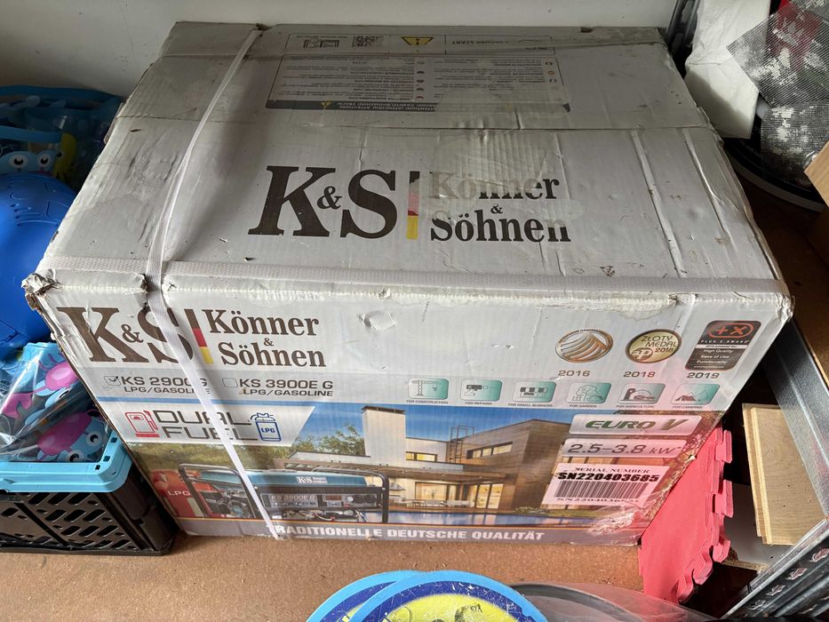 Fabrycznie nowy i zapakowany agregat dwupaliwowy Könner & Söhnen” KS 2900G