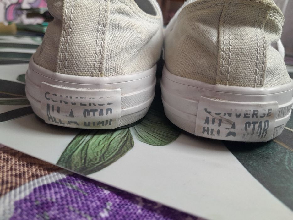 Niskie trampki turkusowe converse Conversy