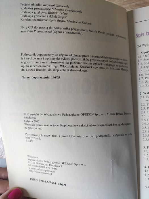 Informatyka podręcznik do liceum ogólnokształcące  Broda Smołucha