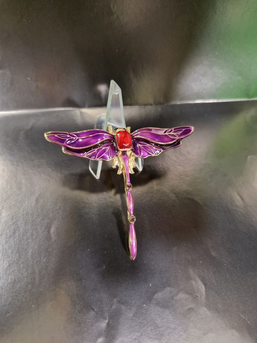 Broszka ważka  fiolet