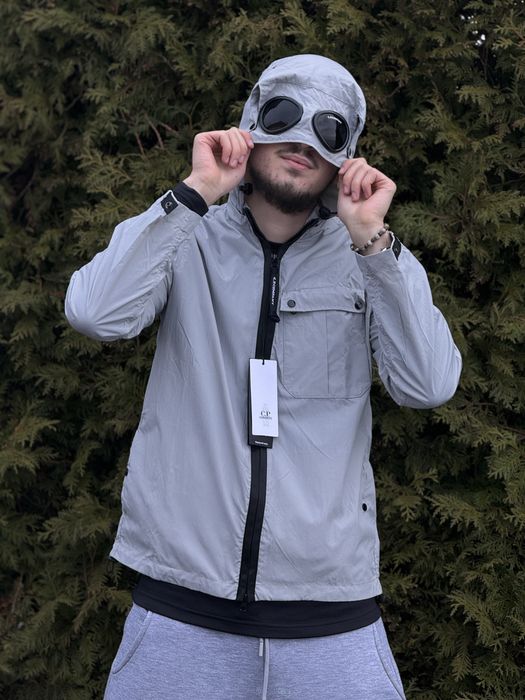 Вітрівка C.P. Company сіра чоловіча ветровка Сп Компани серая гортекс