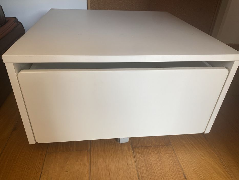 Gavetão / caixa de arrumação com rodízio branco IKEA