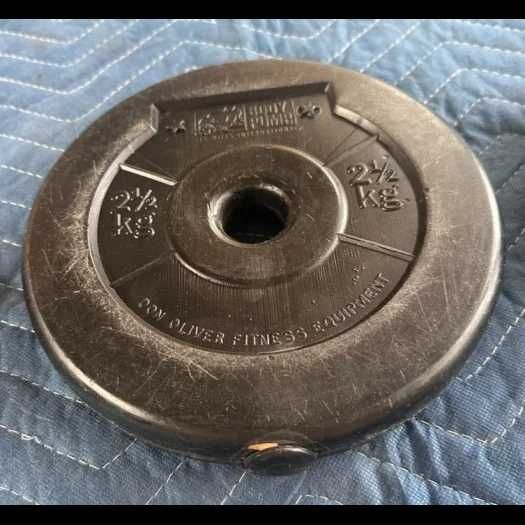 Używane obciążenia 29 mm, 2 x 2,5 kg