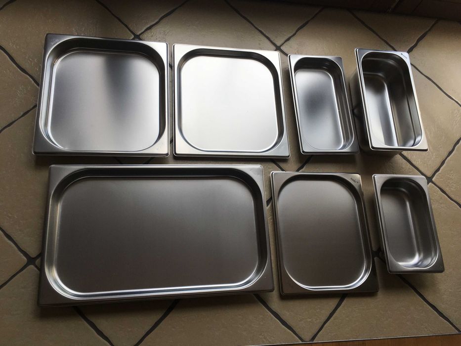 Pojemniki GASTRONOMICZNE GN stal nierdzewna SOLIDNE sklepowe SOVA+