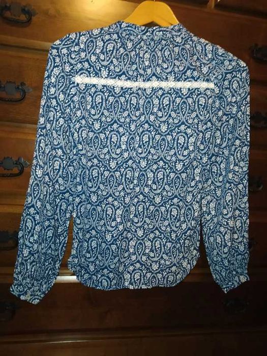 Blusa Azul/Branca Salsa