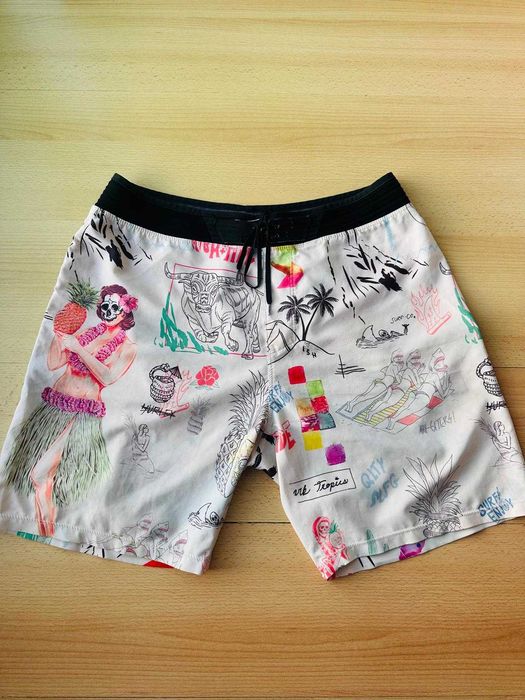 Calção de banho da marca Hurley, edição especial