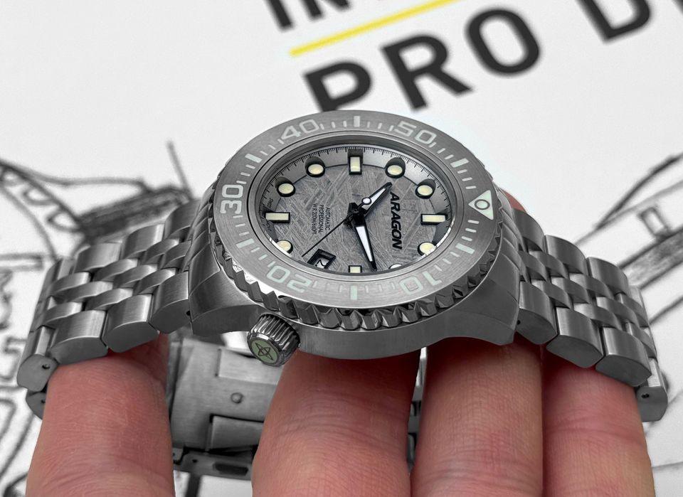 Годинник ARAGON EVO Meteorite LE 45 mm. Swiss Automatic 200 MT.