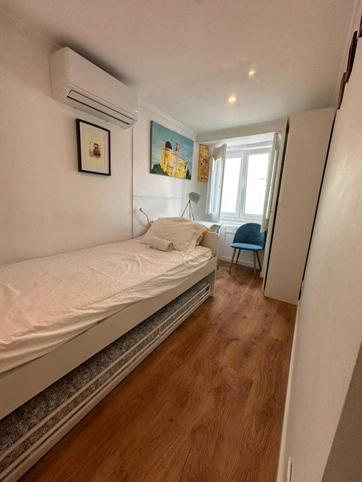 Apartamento para Nómadas Digitais, Estudantes e para Férias, mobilado e equipado no centro Lisboa: T3 com 2 wcs