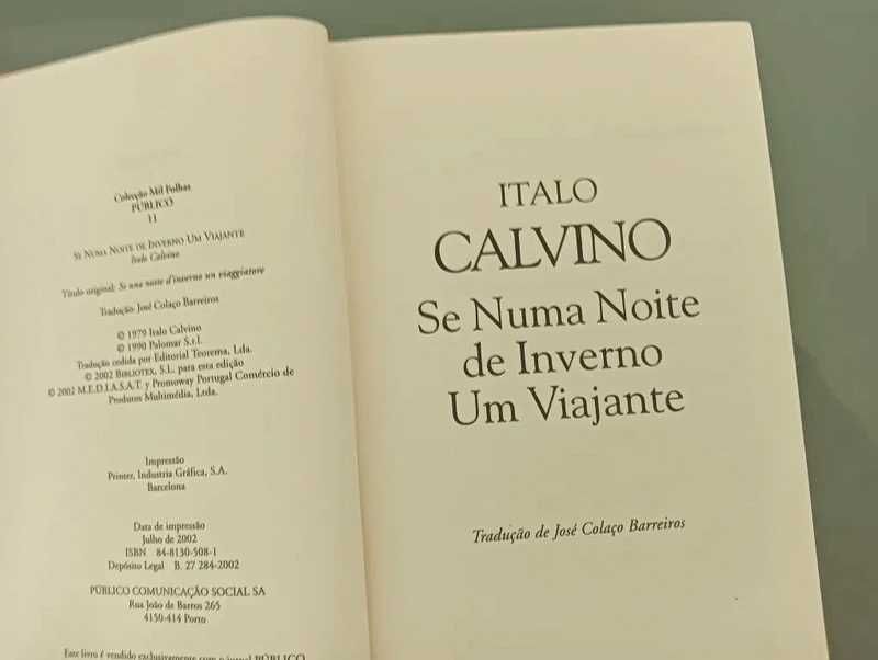 Se numa Noite de Inverno um Viajante , de Italo Calvino