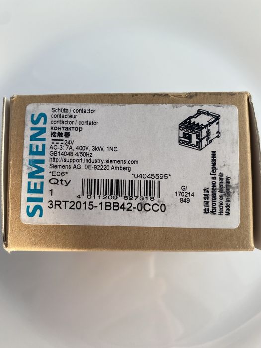 Stycznik mocy Siemens różne rodzaje NOWE!