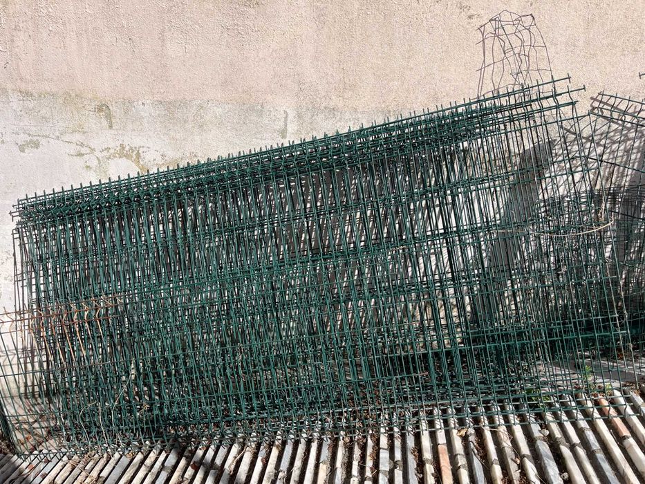 Paineis de vedação plastificado verde - Gradeamento