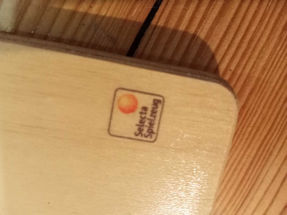 SELECTA Régua de medição de criança em madeira impecável