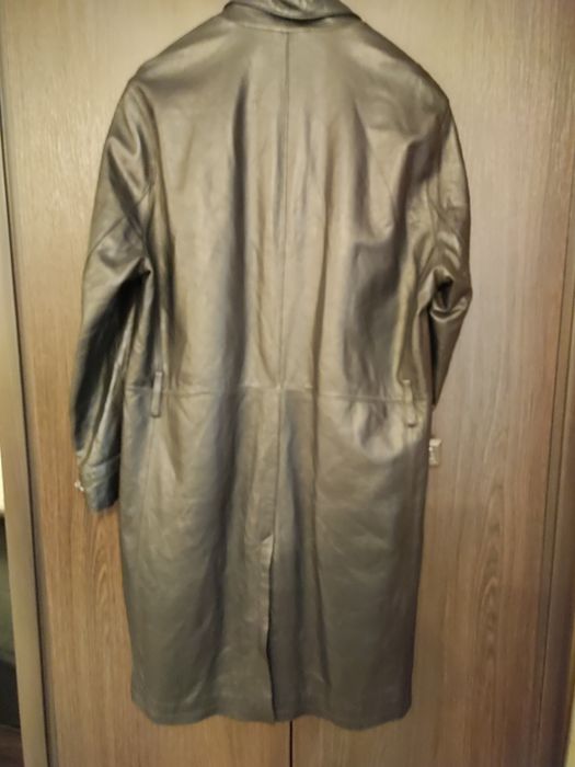 Плащ кожаный мужской