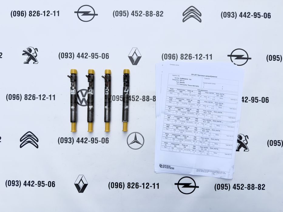 Форсунки Delphi EJBR02201Z Ford Focus 1.8 TDCi, Transit Connect, Tourneo Connect форсунка Форд Коннект Фокус