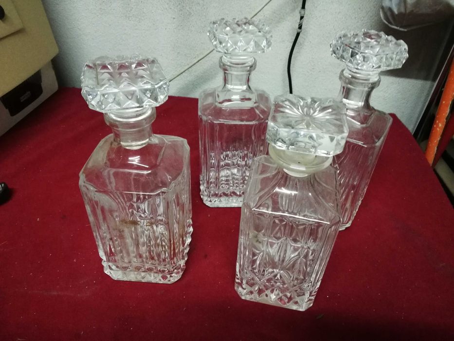 Garrafas de cristal