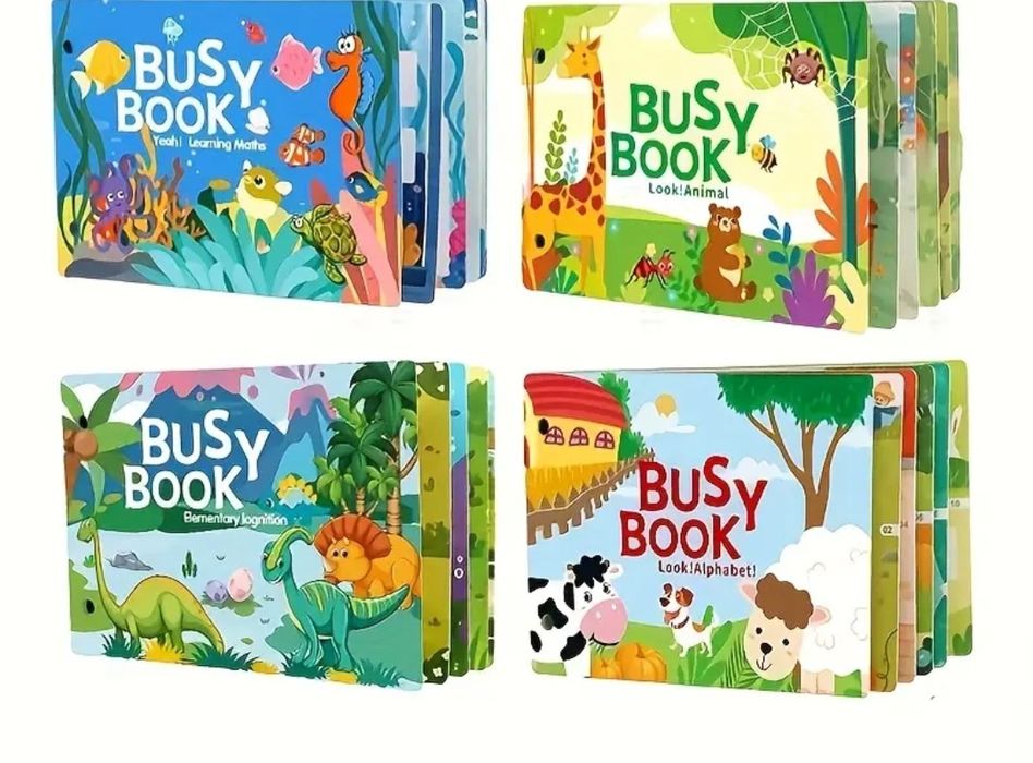 Розвиваюча книга Монтессорі на липучці Busy Book