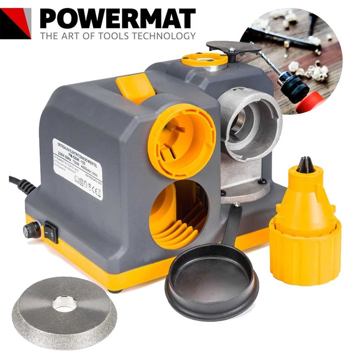 POWERMAT Ostrzałka Szlifierka Do Wierteł 150w 3-13mm Dłut PM0137
