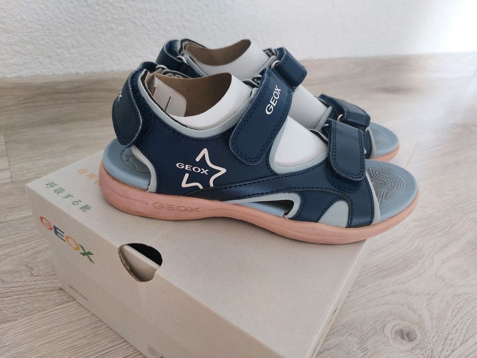 Sandały Geox J Vaniett  rozm. 35 navy/ pink